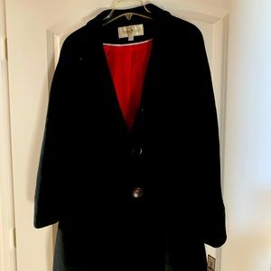 Black wool coat